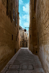 Fototapeta na wymiar Mdina street, Malta