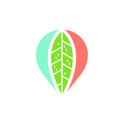 pin local with leaf logo