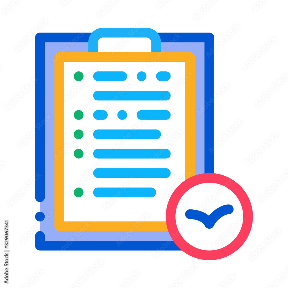 Poster bird check list for watching icon thin line vector. paper page on clipboard with task for watching b