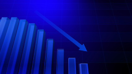Business Economy Data Graph Chart Bar Growth Success 3D illustration background