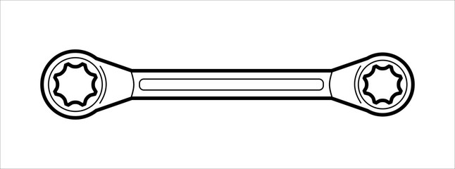 Wrench hand tool. Locksmith.