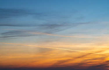 Fantastic clouds at sunrise