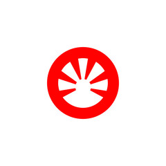 Obraz premium japan sun logo