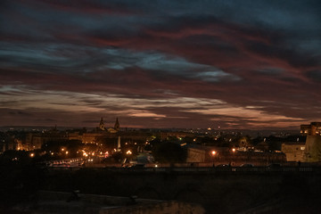 Fototapeta premium La Valleta sunset, Malta