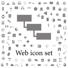 Three Steps List Slide Template icon. web icons universal set for web and mobile