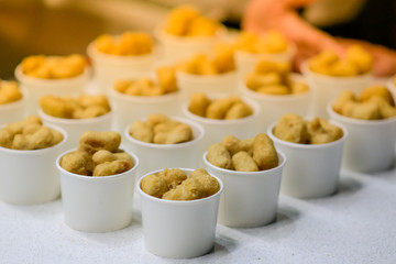 Nuggets  in a paper box.