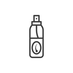 Hair Tonic Vector Line Icon  style illustration.