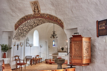 Ny Kirke (New Church) - a round church dating back to 12th-century and is located in Nyker village,...