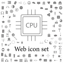 CPU icon. web icons universal set for web and mobile