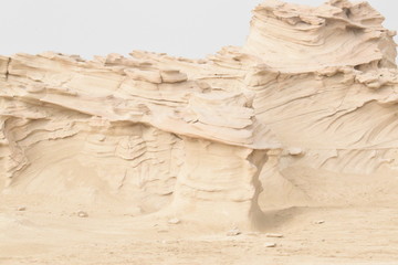 Natural Fossil Dunes in Abu Dhabi.Day time Photography with Nikon camera..