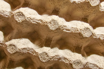 a Egg tray made from recycled miscellaneous paper background