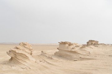 Natural Fossil Dunes in Abu Dhabi.Day time Photography with Nikon camera..