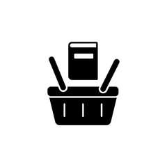 Book, shopping basket icon. Simple vector knowledge icons for ui and ux, website or mobile application