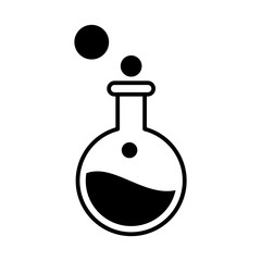 Flask icon vector sign and symbols