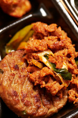 meat with vegetables