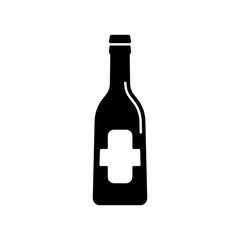 Bottle, alcohol, glass icon. Simple vector liquid container icons for ui and ux, website or mobile application