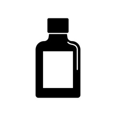 Bottle of alcohol, glass icon. Simple vector liquid container icons for ui and ux, website or mobile application