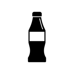 Bottle of soda, glass icon. Simple vector liquid container icons for ui and ux, website or mobile application