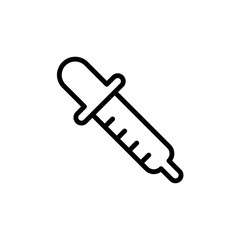 Pipette icon vector