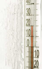 a classic outdoor thermometer