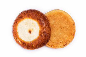 the cheese cakes, on white