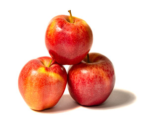 Wonderful red apple isolated on a white background