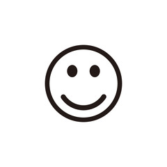Simple smile flat icon design vector
