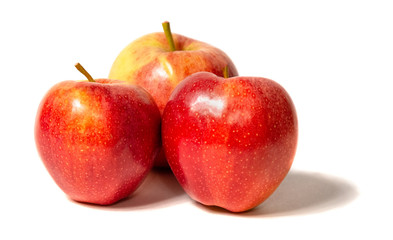 Wonderful red apple isolated on a white background