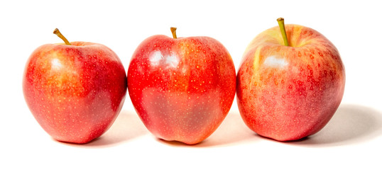 Wonderful red apple isolated on a white background