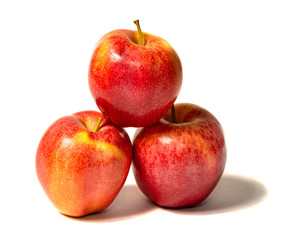 Wonderful red apple isolated on a white background