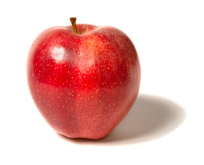 Wonderful red apple isolated on a white background