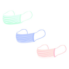  Medical mask. Virus protection. Safety