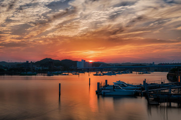 金沢八景 夕焼け