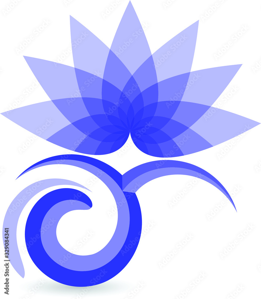 Wall mural lotus logo