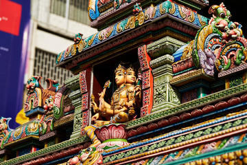 Obraz premium Traditional Thai architecture in city