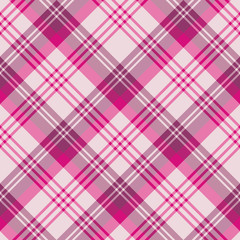 Seamless pattern in awesome light and bright pink and purple colors for plaid, fabric, textile, clothes, tablecloth and other things. Vector image. 2