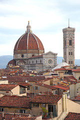 Fototapeta na wymiar Florence skyline with the Duomo and Giotto's Belltower