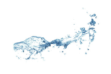 isolated of water splashing on white background.