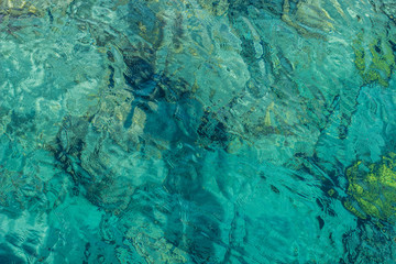 clean water aquamarine transparent Red sea nature scenic background simple outdoor space ripple...