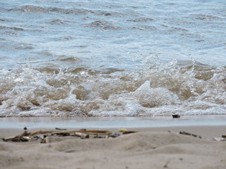 waves on the beach