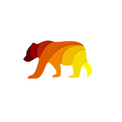 Obraz na płótnie Canvas bear logo