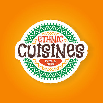 Ethnic cuisines restaurant badge
