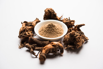 Ayurvedic Chitrak or Sheetraj roots also known as Plumbago zeylanica
