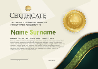 Modern certificate template