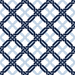 Metal lattice seamless vector background, grid background mesh lines, geometric lined wallpaper design, textile or wrapping paper.