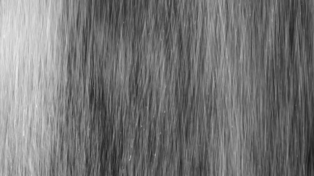 Heavy droplets of rain falling on an isolated background