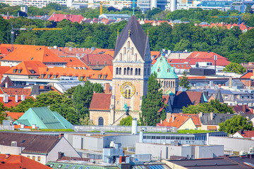 View of Kirche Saint Anna in Munich