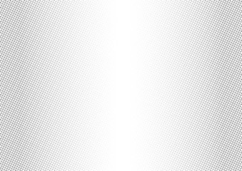 Abstract halftone dotted background. Monochrome pattern with stars.  Vector modern futuristic texture for posters, sites, business cards, postcards, labels and stickers. Design mock-up layout.