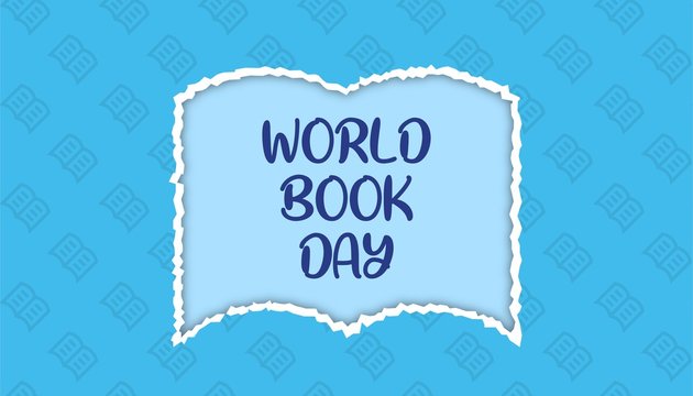 World book day background template.