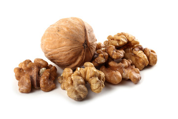 Walnut and peeled walnut